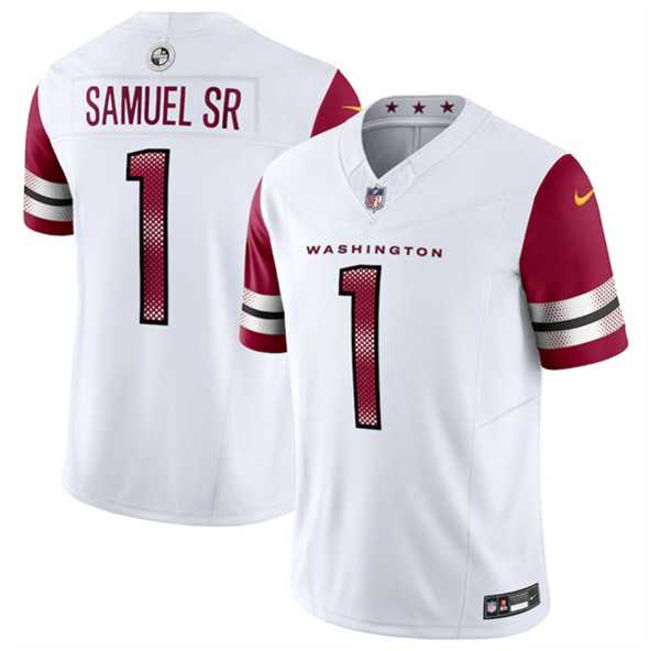 Men & Women & Youth Washington Commanders #1 Deebo Samuel Sr White 2025 F.U.S.E. Vapor Limited Stitched Jersey,We sell and wholesale Men & Women & Youth Washington Commanders #1 Deebo Samuel Sr White 2025 F.U.S.E. Vapor Limited Stitched Jersey on line form chian!